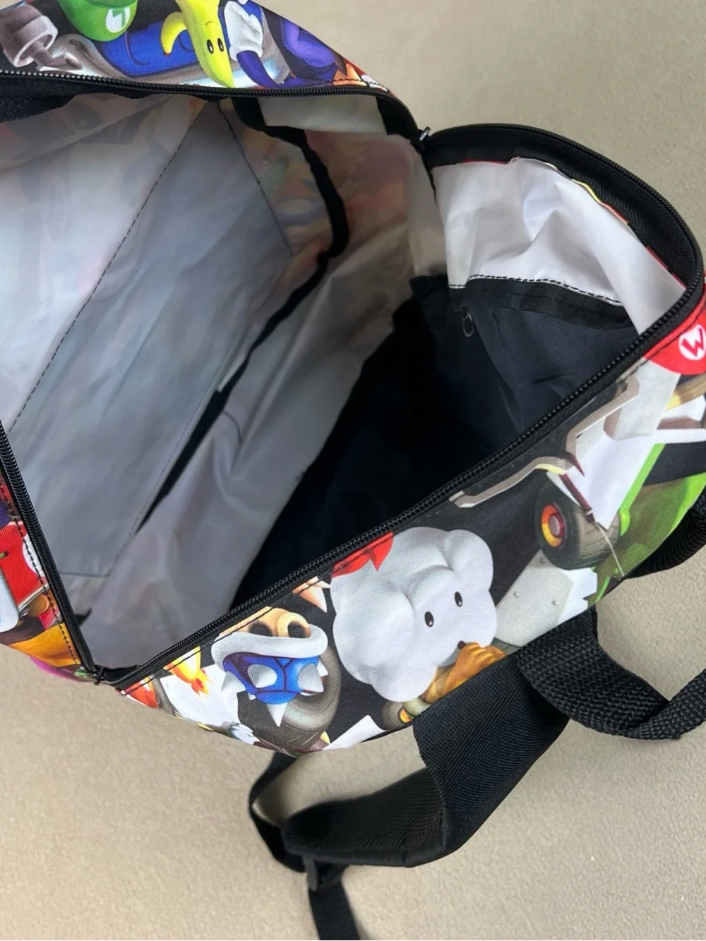 Mario Kart Backpack. Nintendo, Donkey Kong, Toad, Yoshi. School Bag